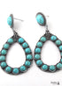 Boho Necklace, Jewelry Set, RH Turquoise White Blue Natural Stone